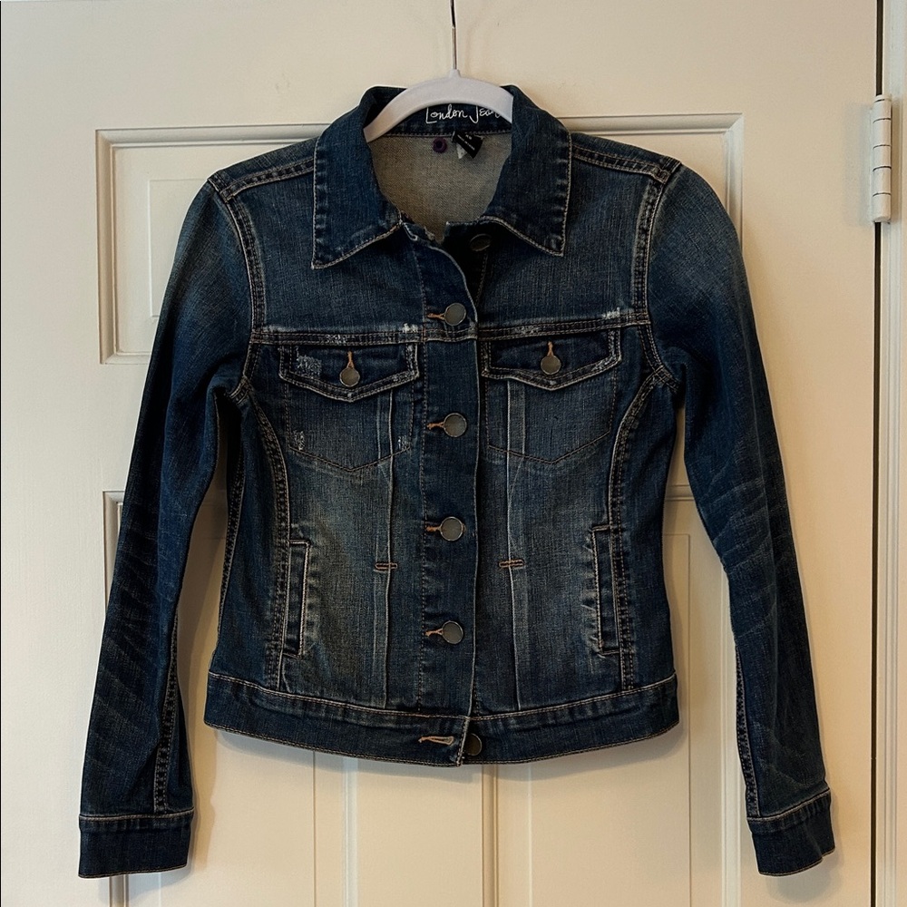LONDONJEAN Dark Blue Jean Jacket